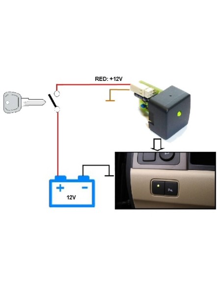 MONITOR BATERIA DE COCHE 12V - KIT PARA MONTAR