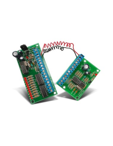 MANDO A DISTANCIA DE 2 HILOS Y 10 CANALES - KIT PARA MONTAR