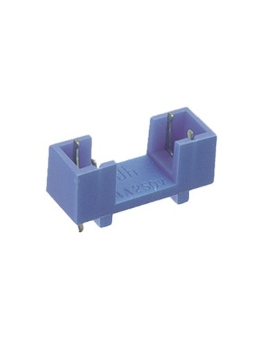 PORTAFUSIBLES 5X20 PCB AZUL SIN TAPA