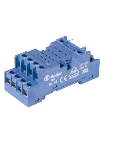 ZOCALO RELE 4 C.C. CARRIL DIN PARA LA SERIE 55.34 & 55.32