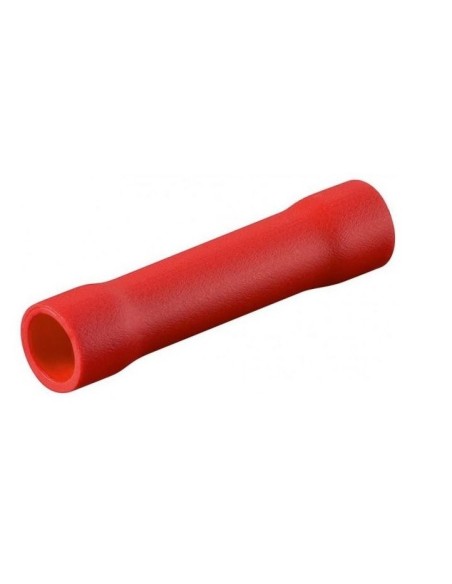 EMPALME H-H CILINDRICO AISLADO ROJO