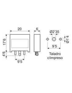 PORTAFUSIBLE DE FUSIBLE DE COCHE PARA PCB 2
