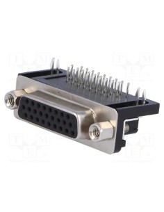 CONECTOR SUB-D HD 26 HEMBRA  CODO PCB