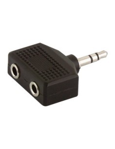 Adaptador Macho Stereo 3.5 - Doble Hembra Stereo 3.5
