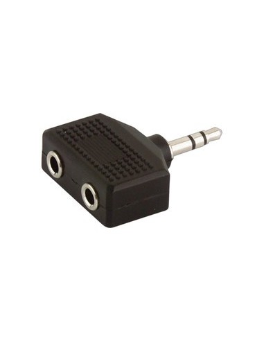 Adaptador Macho Stereo 3.5 - Doble Hembra Stereo 3.5
