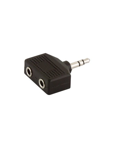 Adaptador Macho Stereo 3.5 - Doble Hembra Stereo 3.5