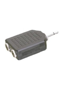 ADAPTADOR MONO 3.5/DOBLE HEMBRA MONO 6.3