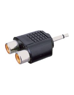 ADAPTADOR MONO 3.5/DOBLE HEMBRA RCA