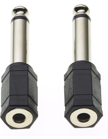 ADAPTADOR MACHO MONO 6.35 A HEMBRA STEREO 3.5
