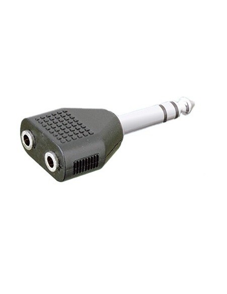 ADAPTADOR ESTEREO 6.3-DOBLE HEMBRA ESTEREO 3.5