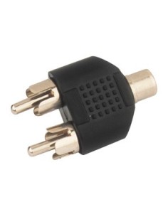 ADAPTADOR RCA HEMBRA/DOBLE RCA MACHO