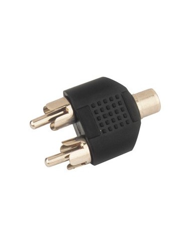 ADAPTADOR RCA HEMBRA/DOBLE RCA MACHO
