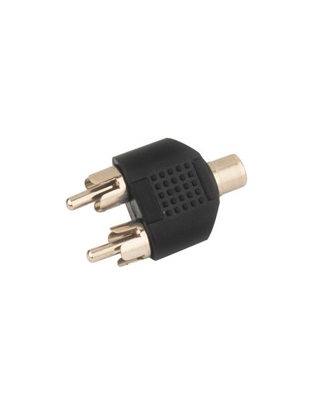 ADAPTADOR RCA HEMBRA/DOBLE RCA MACHO