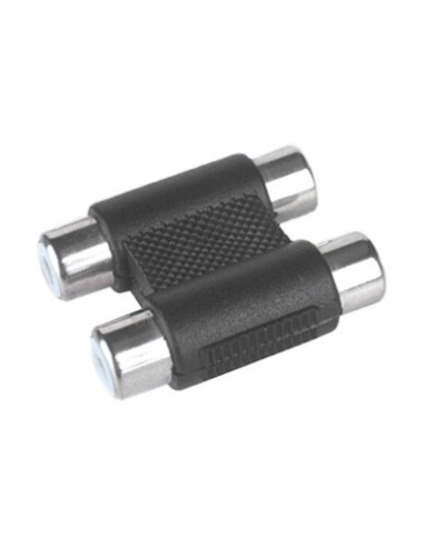 ADAPTADOR DOBLE RCA HEMBRA-HEMBRA