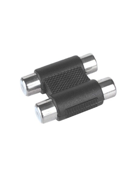 ADAPTADOR DOBLE RCA HEMBRA-HEMBRA