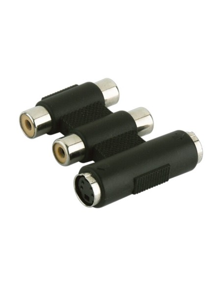 ADAPTADOR 2 RCA's & SVHS HEMBRA DOBLE