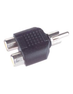 ADAPTADOR RCA MACHO/DOBLE HEMBRA RCA