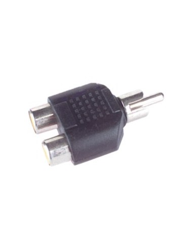 ADAPTADOR RCA MACHO/DOBLE HEMBRA RCA