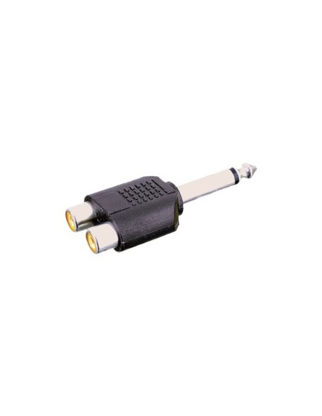 ADAPTADOR STEREO 6.3/DOBLE RCA HEMBRA