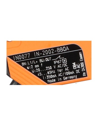SENSOR INDUCTIVO DE PROXIMIDAD 20...250V AC-DC