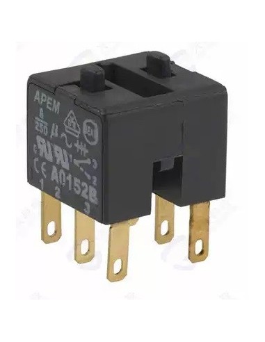 BLOQUE DE PULSADOR DOBLE 6A 250V~