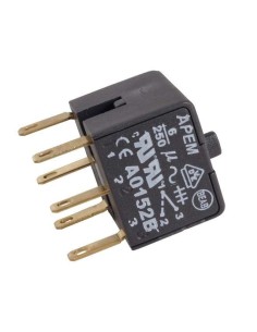 BLOQUE DE PULSADOR DOBLE 6A 250V~ 2