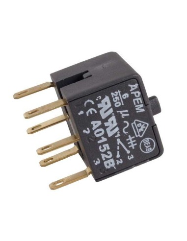 BLOQUE DE PULSADOR DOBLE 6A 250V~