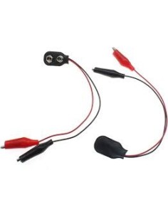 ADAPTADOR DE PILA 9VCC A PINZA DE COCODRILO