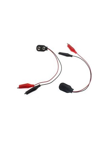 ADAPTADOR DE PILA 9VCC A PINZA DE COCODRILO