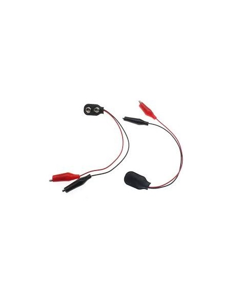 ADAPTADOR DE PILA 9VCC A PINZA DE COCODRILO