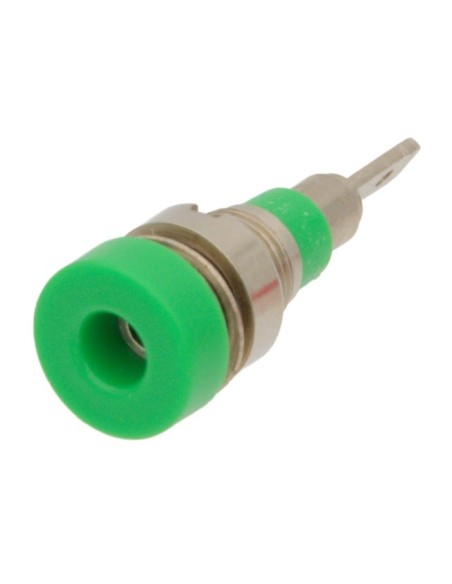 BANANA HEMBRA VERDE 2MM CHASIS 10A