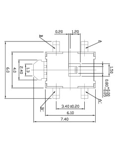 PULSADOR SMD 4.5mm X 6.1mm OFF-(ON) 50mA 2