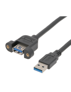 Extensor USB-C 3.1 para anclaje a panel 1m