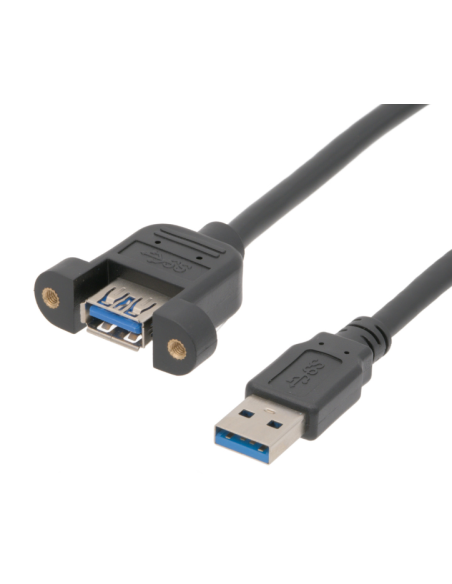 Extensor USB-C 3.1 para anclaje a panel 1m