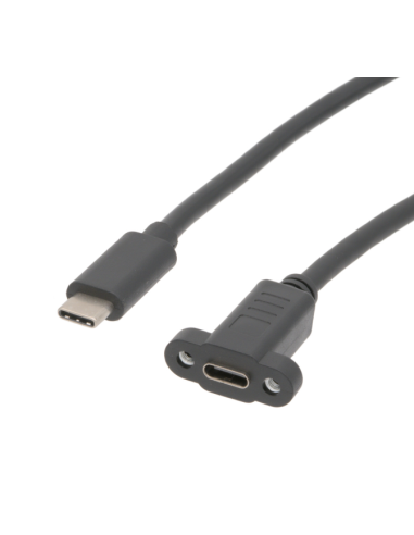 Extensor USB-C 3.1 para anclaje a panel 0.5m
