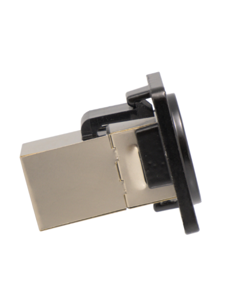 Empalme RJ45 doble hembra para panel/chasis