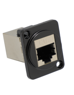 Empalme RJ45 doble hembra para panel/chasis