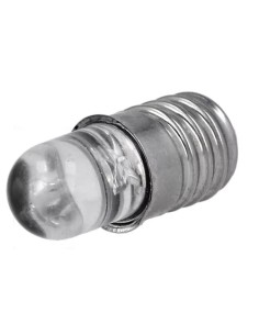 LAMPARITA E-10 LED AMARILLO DE 8mm 12V 30º 90mW 5-20mA