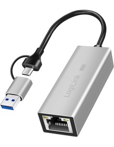 Adaptador de red USB (tipo A y tipo C) a RJ45 2,5G