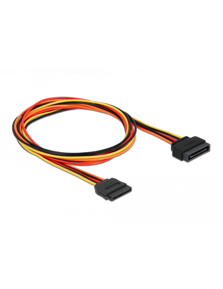 Cable extensión alimentación SATA 15P Macho/hembra 1mts