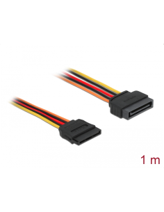 Cable extensión alimentación SATA 15P Macho/hembra 1mts