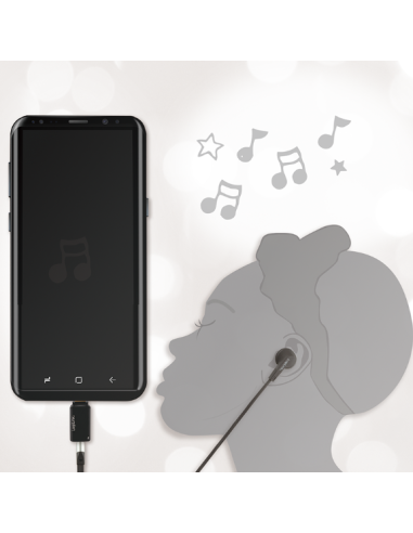 Adaptador audio USB-C a jack 3,5 mm hembra