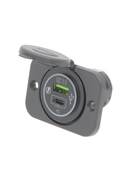 Base de alimentacion para panel USB-A y USB-C PD [36W]