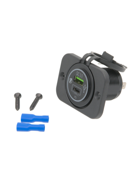 Base de alimentacion para panel USB-A y USB-C PD [36W]