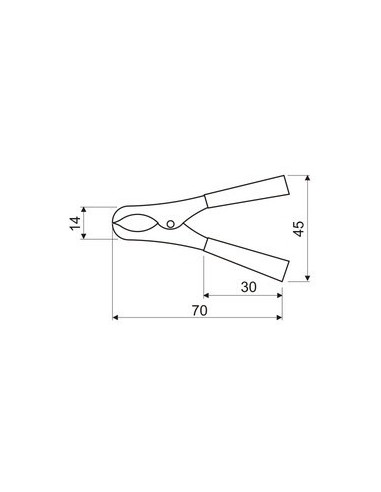 PINZA BATERIA NEGRA 15A  12..24V