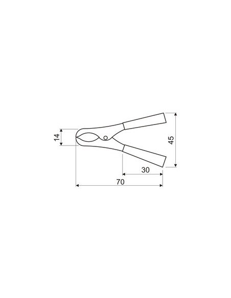 PINZA BATERIA NEGRA 15A  12..24V