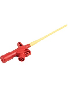 PINZA TEST CLAMP ROJA HIRSCHMANN AISLADA CAT III 1000V BANANA 4mm