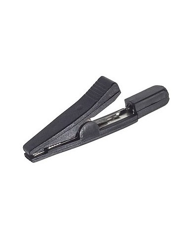 PINZA COCODILO 2mm MINIATURA NEGRA