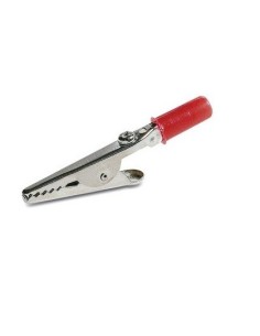 PINZA COCODRILO ROJA CON TORNILLO 58mm
