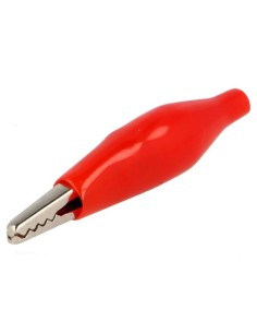 PINZA COCDRILO MEDIANO ROJO 35mm